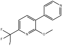 2-Methoxy-3-(pyridin-4-yl)-6-(trifluoromethyl)pyridine,1214336-08-9,结构式