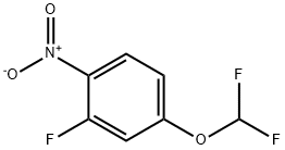 4-(Difluoromethoxy)-2-fluoro-1-nitro-benzene Struktur