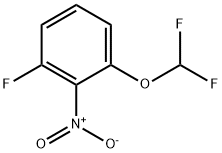 1-(二氟甲氧基)-3-氟-2-硝基苯 结构式