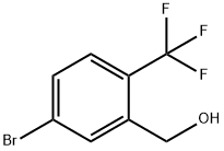 (5-Bromo-2-(trifluoromethyl)phenyl)methanol Structure