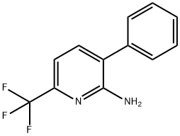 2-Amino-3-phenyl-6-(trifluoromethyl)pyridine,1214352-77-8,结构式