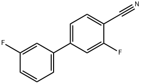 2-Fluoro-4-(3-fluorophenyl)benzonitrile 结构式