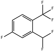2-(Difluoromethyl)-4-fluoro-1-(trifluoromethyl) benzene Struktur