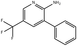 2-Amino-3-phenyl-5-(trifluoromethyl)pyridine Struktur