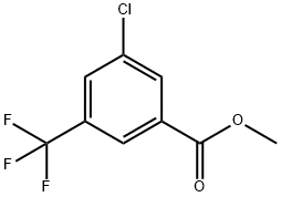3-氯-5-(三氟甲基)苯甲酸甲酯 结构式