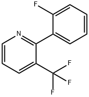 2-(2-Fluorophenyl)-3-(trifluoromethyl)pyridine Struktur