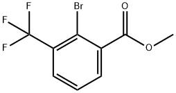 2-溴-3-(三氟甲基)苯甲酸甲酯 结构式