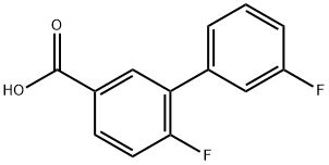 3-(3-Fluorophenyl)-4-fluorobenzoic acid 结构式