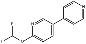 6-(difluoroMethoxy)-3,4'-bipyridine Struktur