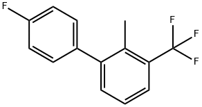 1,1'-Biphenyl, 4'-fluoro-2-methyl-3-(trifluoromethyl)- Struktur