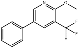 2-Methoxy-5-phenyl-3-(trifluoromethyl)pyridine Structure