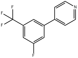 4-(3-氟-5-(三氟甲基)苯基)吡啶, 1214371-90-0, 结构式