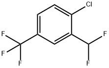 1-Chloro-2-(difluoromethyl)-4-(trifluoromethyl) benzene 结构式
