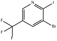 3-溴-2-碘-5-(三氟甲基)吡啶 结构式