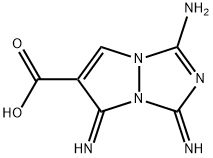 1H,5H-Pyrazolo[1,2-a]-s-triazole-6-carboxylicacid,2,3-dihydro-1,3,5-triimino- 化学構造式