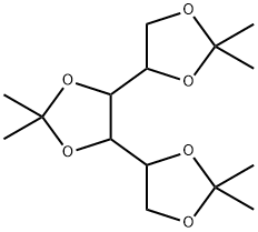 4,5-ビス(2,2-ジメチル-1,3-ジオキソラン-4-イル)-2,2-ジメチル-1,3-ジオキソラン 化学構造式