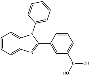 3-(1-phenyl-1H-benzo[d]iMidazol-2-yl)phenylboronic acid Structure