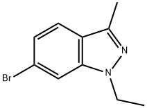 1H-Indazole,6-broMo-1-ethyl-3-Methyl- 化学構造式