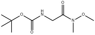 N-BOC-甘氨酸-N'-甲氧基-N'-甲基酰胺,121505-93-9,结构式