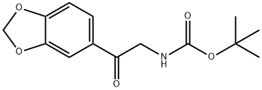(2-BENZO[1,3]DIOXOL-5-YL-2-OXO-ETHYL)-CARBAMIC ACID TERT-BUTYL ESTER 化学構造式