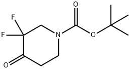 tert-butyl 3,3-difluoro-4-oxopiperidine-1-carboxylate Structure