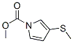 1H-Pyrrole-1-carboxylic  acid,  3-(methylthio)-,  methyl  ester,121513-58-4,结构式