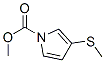 1H-Pyrrole-1-carboxylic  acid,  3-(methylthio)-,  methyl  ester Structure