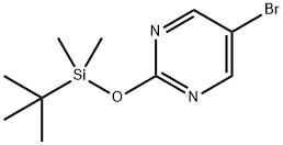 5-BROMO-2-(TERT-BUTYLDIMETHYLSILYLOXY)PYRIMIDINE Struktur