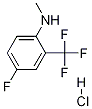 4-Fluoro-N-methyl-2-(trifluoromethyl)aniline hydrochloride Structure