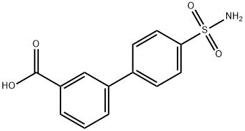 4-SulfaMoylbiphenyl-3-carboxylic acid Structure