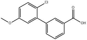 2'-クロロ-5'-メトキシビフェニル-3-カルボン酸 化学構造式