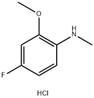 N-Methyl 4-fluoro-2-methoxyaniline hydrochloride Struktur
