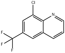8-クロロ-6-(トリフルオロメチル)キノリン 化学構造式