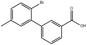 2-BROMO-5-METHYLBIPHENYL-3-CARBOXYLIC ACID,1215206-43-1,结构式