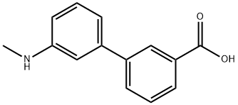 3'-(メチルアミノ)ビフェニル-3-カルボン酸 化学構造式