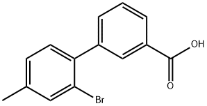 2-BROMO-4-METHYLBIPHENYL-3-CARBOXYLIC ACID,1215206-64-6,结构式