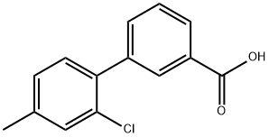 2-Chloro-4-Methylbiphenyl-3-carboxylic acid Struktur