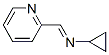 Cyclopropanamine, N-(2-pyridinylmethylene)- (9CI) Struktur