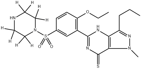 Desmethyl Thiosildenafil-d8 Struktur