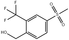 (4-(Methylsulfonyl)-2-(trifluoroMethyl)phenyl)Methanol Structure