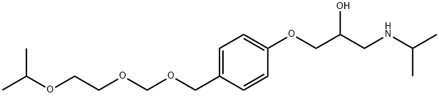 rac Des(isopropoxyethyl)-2-isopropoxyethoxymethyl Bisoprolol 化学構造式