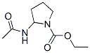 1-Pyrrolidinecarboxylicacid,2-(acetylamino)-,ethylester(9CI) Structure