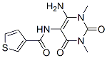 3-Thiophenecarboxamide,  N-(6-amino-1,2,3,4-tetrahydro-1,3-dimethyl-2,4-dioxo-5-pyrimidinyl)- Structure