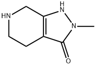 2-甲基-4,5,6,7-四氢-1H-吡唑并[3,4-C]吡啶-3(2H)-酮 结构式