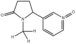 (R,S)-可替宁N-氧化物-甲基-D3, 1215561-37-7, 结构式