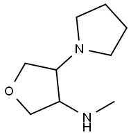 N-Methyl-4-(pyrrolidin-1-yl)tetrahydrofuran-3-aMine Struktur