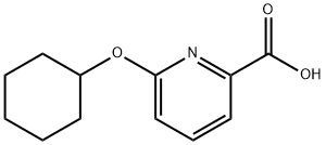 2 - Pyridinecarboxylic acid, 6 - (cyclohexyloxy) Structure