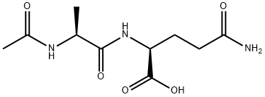 N-乙酰基-L-丙氨酰-L-谷氨酰胺, 121574-43-4, 结构式