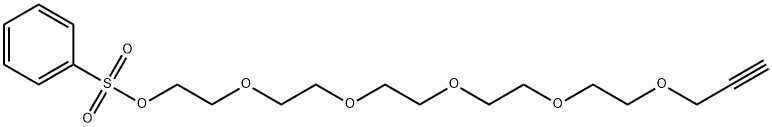 3,6,9,12,15-Pentaoxaoctadec-17-yn-1-ol 1-Benzenesulfonate Struktur
