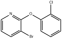3-Bromo-2-(2-chlorophenoxy)pyridine Structure